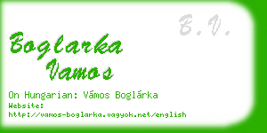 boglarka vamos business card